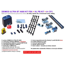 DEIMOS ULTRA BT A600/HL PB KIT - zes&iacute;len&aacute; sada automatizace a kov&aacute;n&iacute; pro samonosnou br&aacute;nu